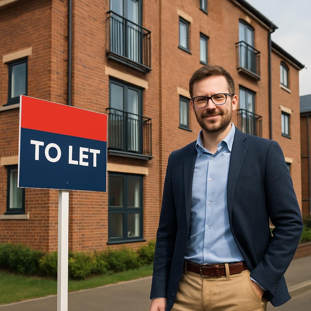 A landlord who has recently completed their most recent property acquisition with the help of mortgage advice from Munro Mortgages.  